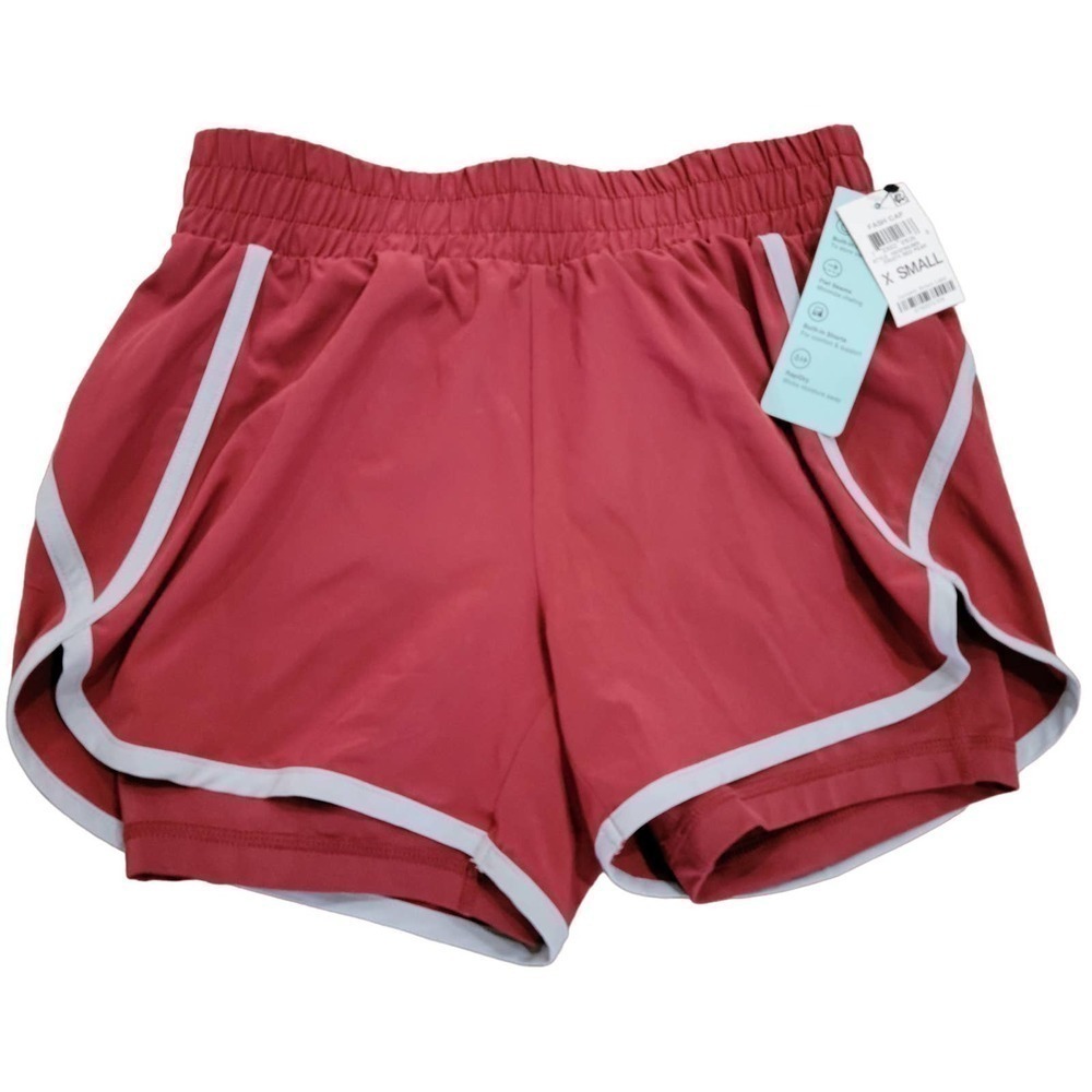 Ideology Running Shorts Red Pear XS Extra Small NWT - Picture 2 of 11